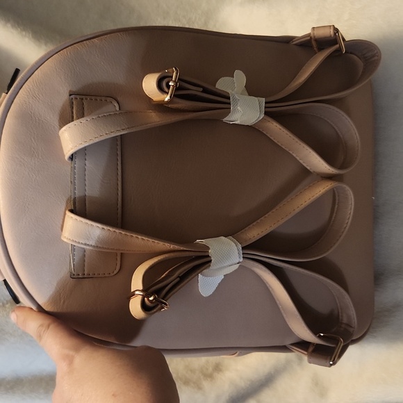 NWT Aldo Blush Pink Mini Backpack with Chain Detail - Picture 6 of 8